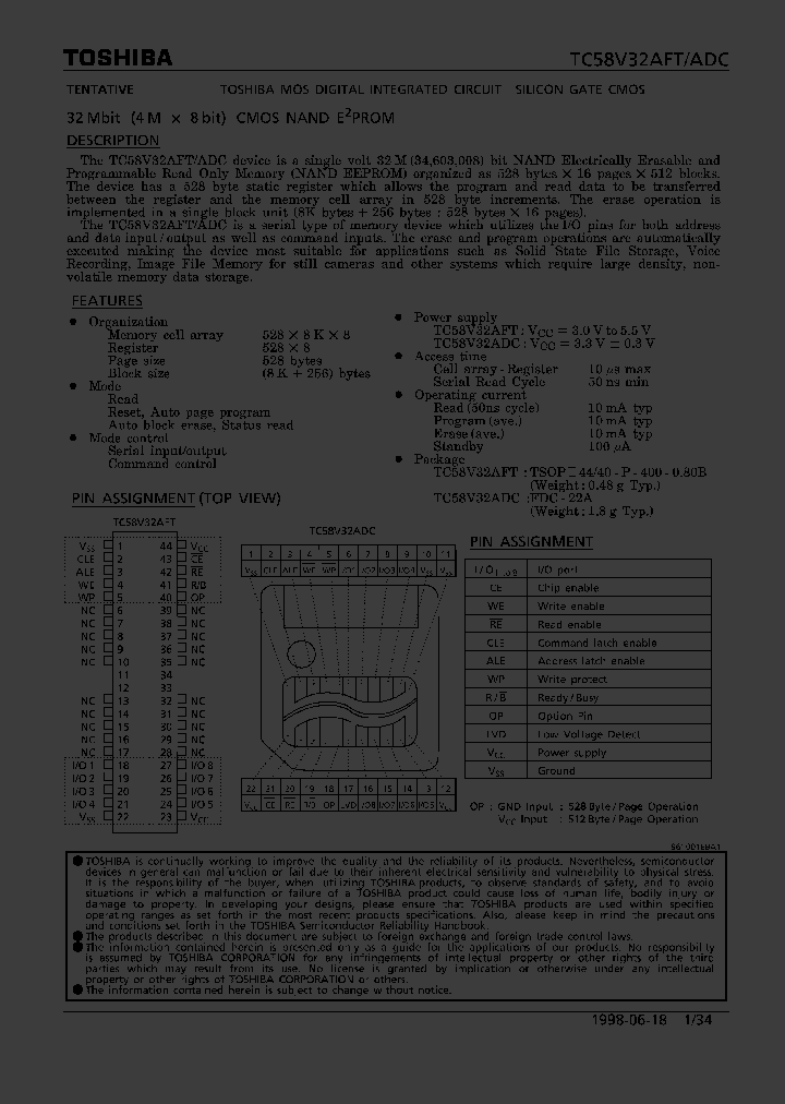 TC58V32AFT_1322319.PDF Datasheet