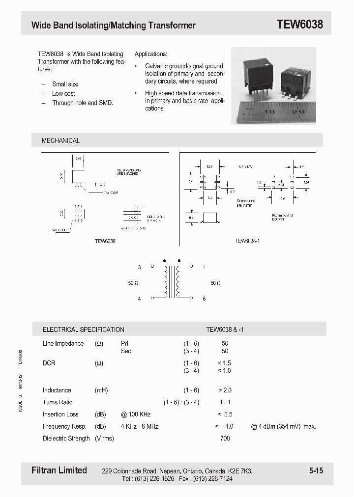 TEW6038_1105837.PDF Datasheet