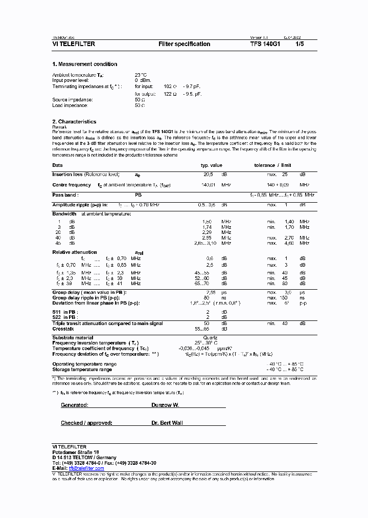 TFS140G1_1324412.PDF Datasheet