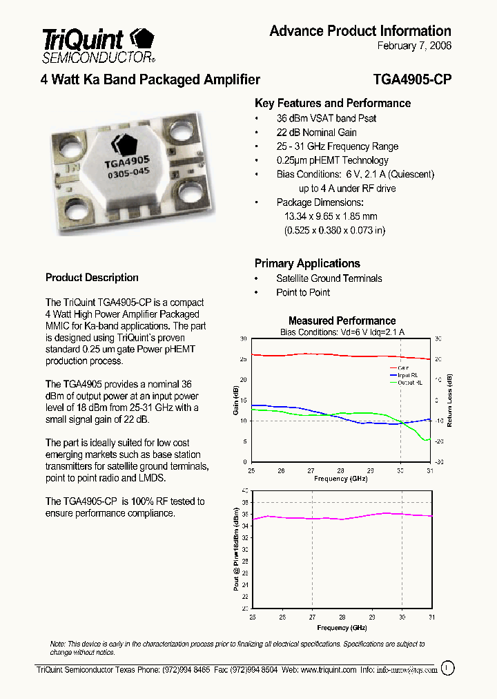 TGA4905-CP_1324799.PDF Datasheet