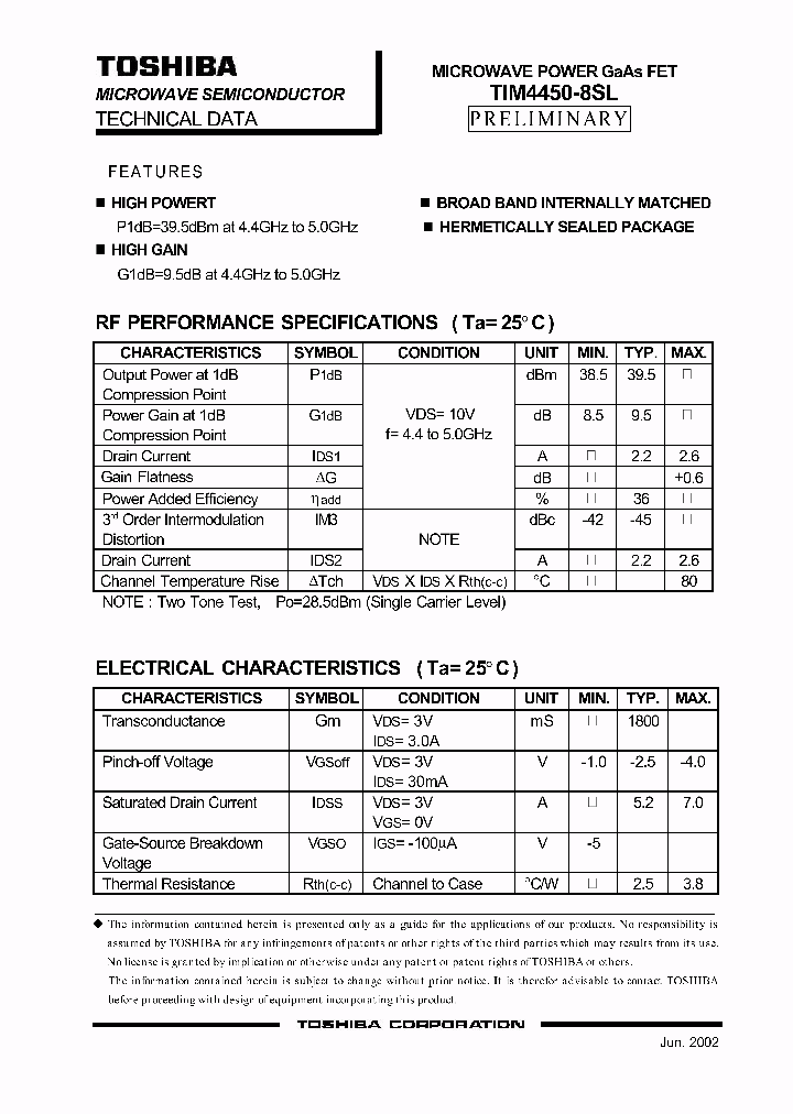 TIM4450-8SL_1325166.PDF Datasheet