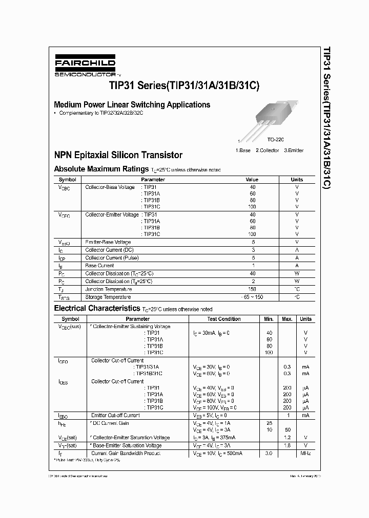TIP31_1134935.PDF Datasheet