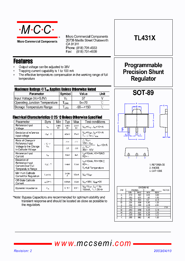 TL431X_1325799.PDF Datasheet