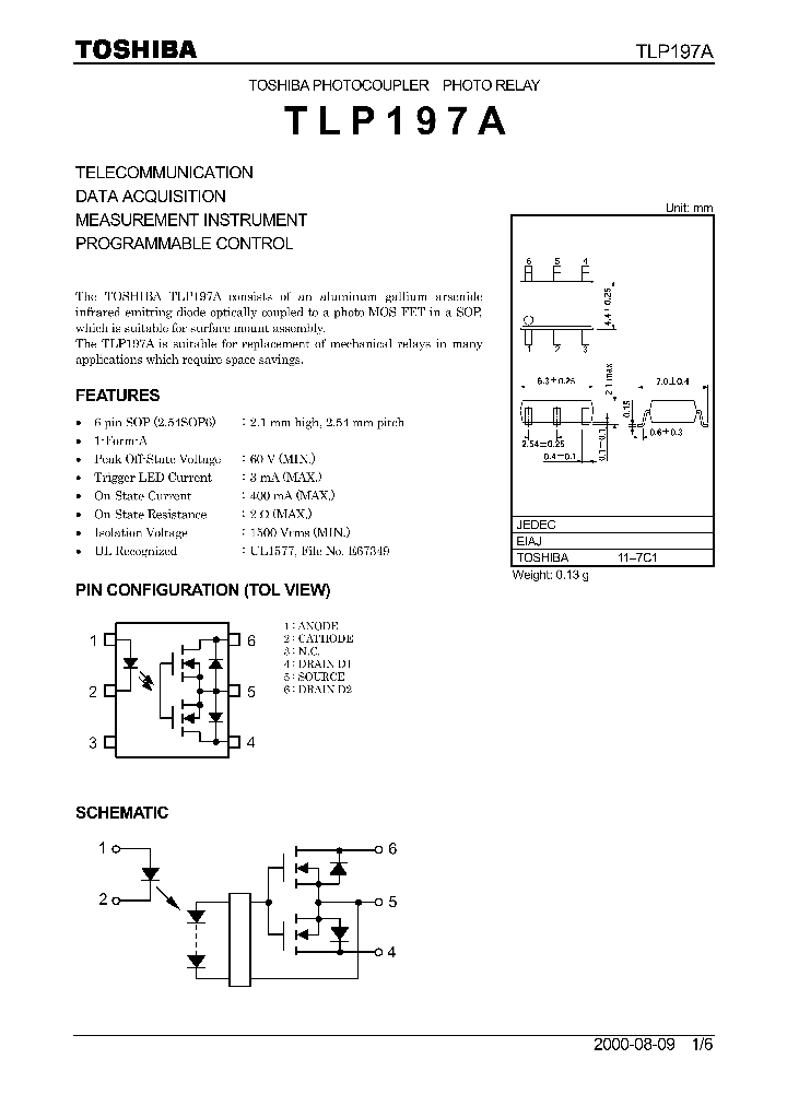 TLP197A_1112048.PDF Datasheet