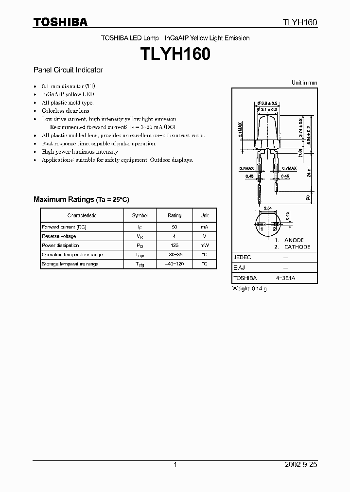 TLYH160_1134918.PDF Datasheet