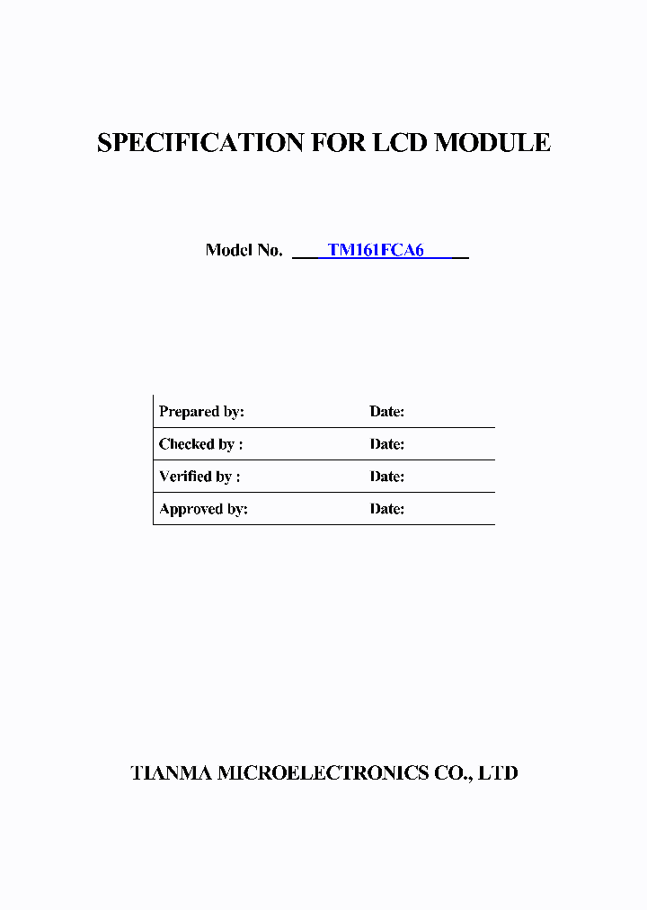 TM161FCA6_1326847.PDF Datasheet