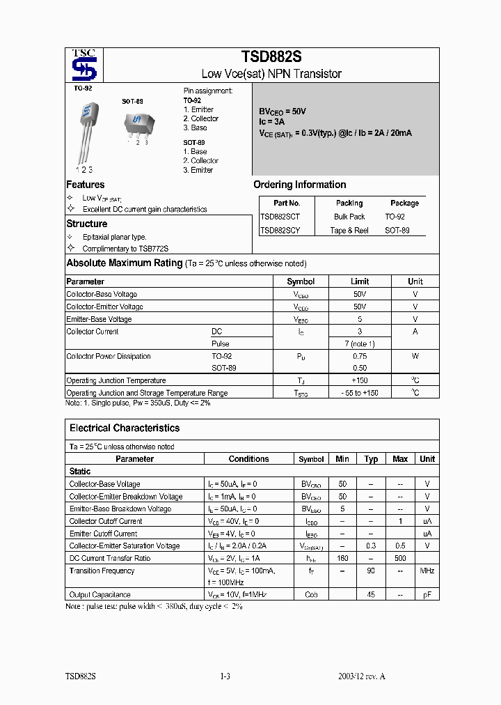 TSD882SCY_1329368.PDF Datasheet