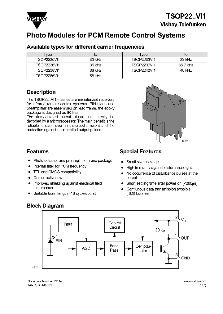 TSOP2256VI1_1329649.PDF Datasheet