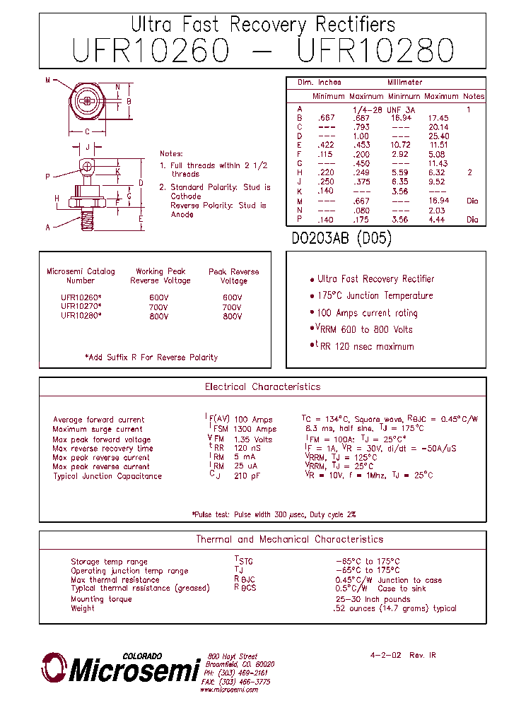 UFR10280_1331073.PDF Datasheet