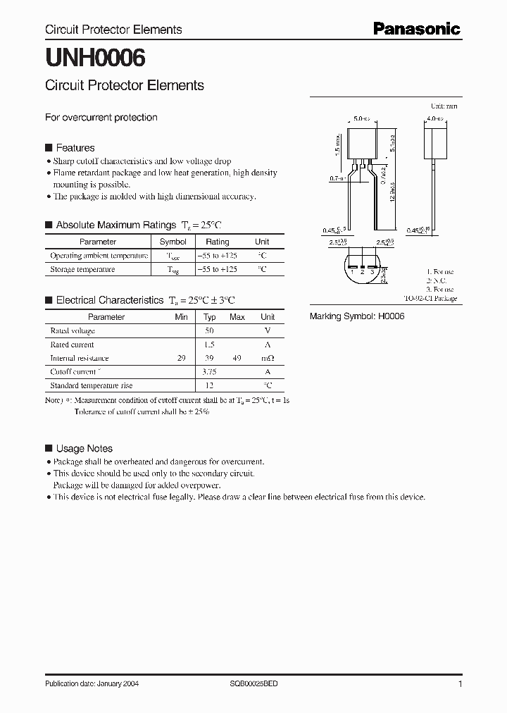 UNH0006_1331606.PDF Datasheet