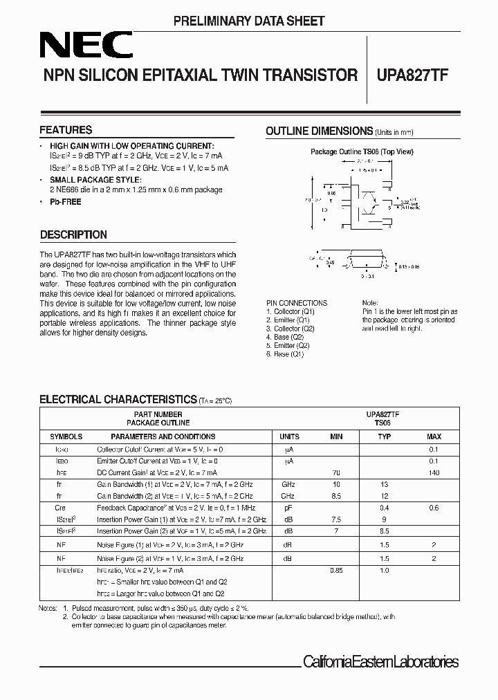 UPA827TF-T1-A_1149159.PDF Datasheet