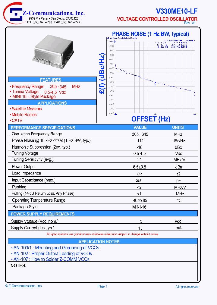 V330ME10-LF_1333441.PDF Datasheet