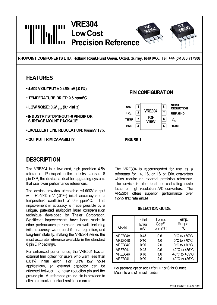 VRE304L_1334954.PDF Datasheet