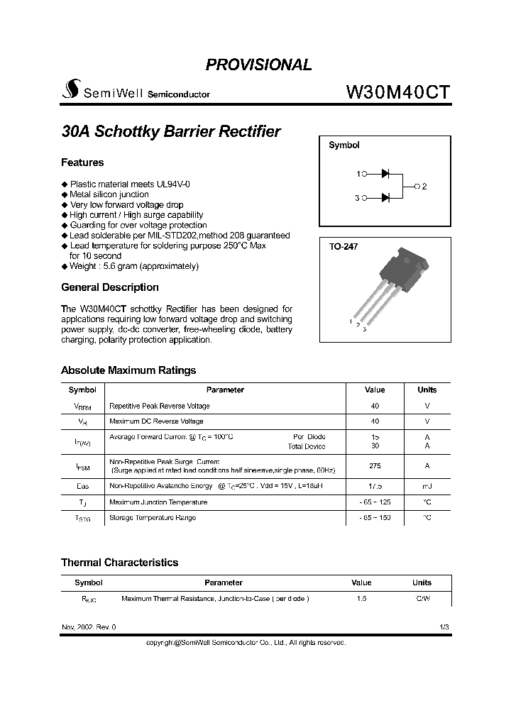 W30M40CT_1335468.PDF Datasheet