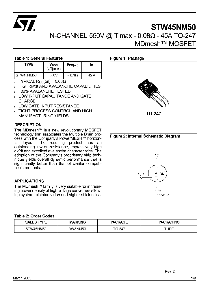 W45NM50_1335596.PDF Datasheet