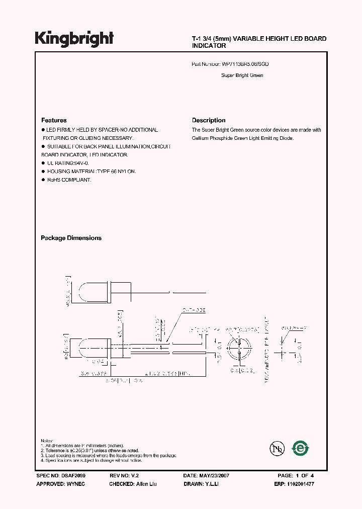 WP7113BR508SGD_1336644.PDF Datasheet