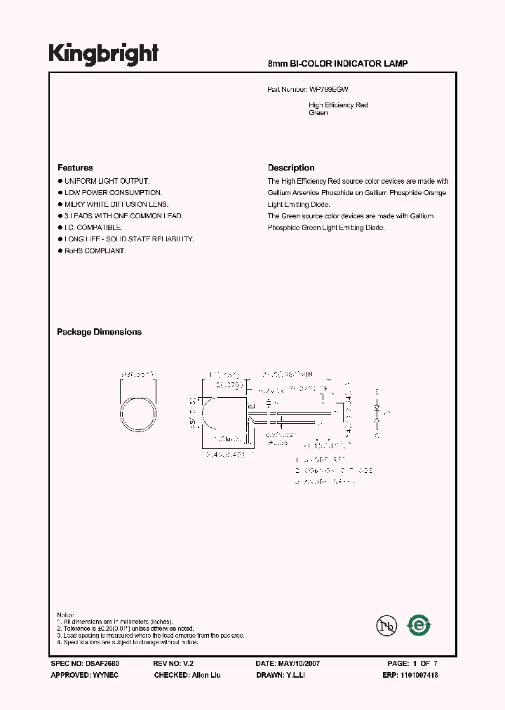 WP799EGW_1336750.PDF Datasheet