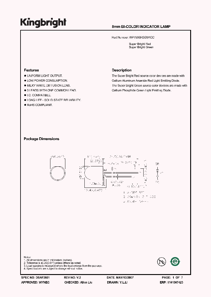 WP799SRSGWCC_1336751.PDF Datasheet