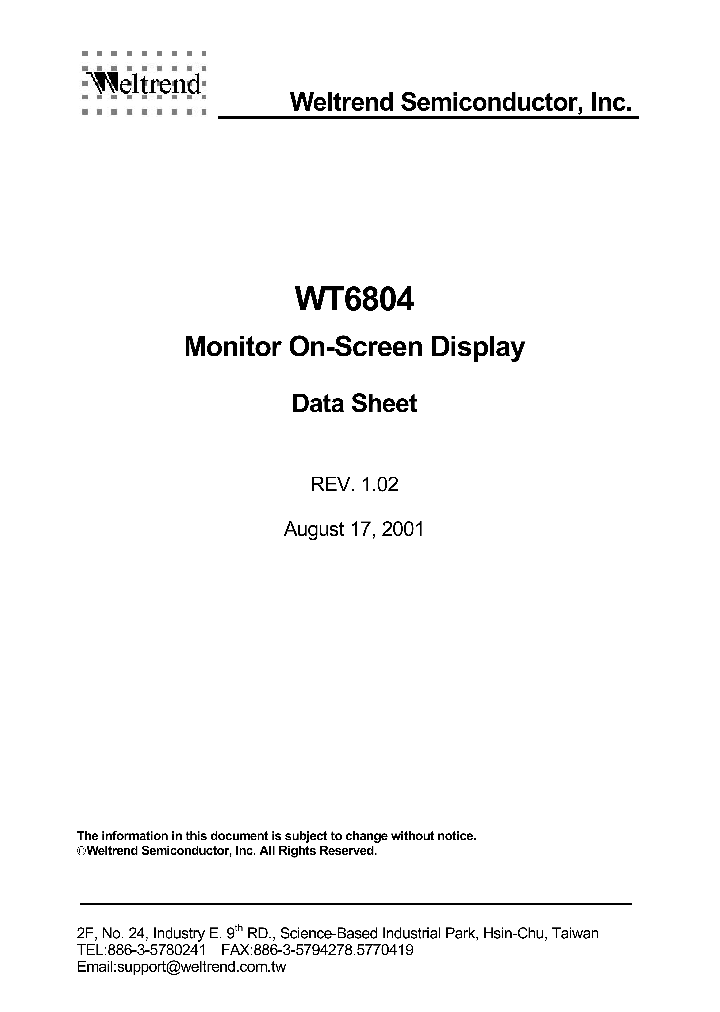WT6804_1336955.PDF Datasheet