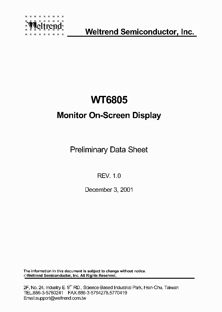 WT6805_1336956.PDF Datasheet