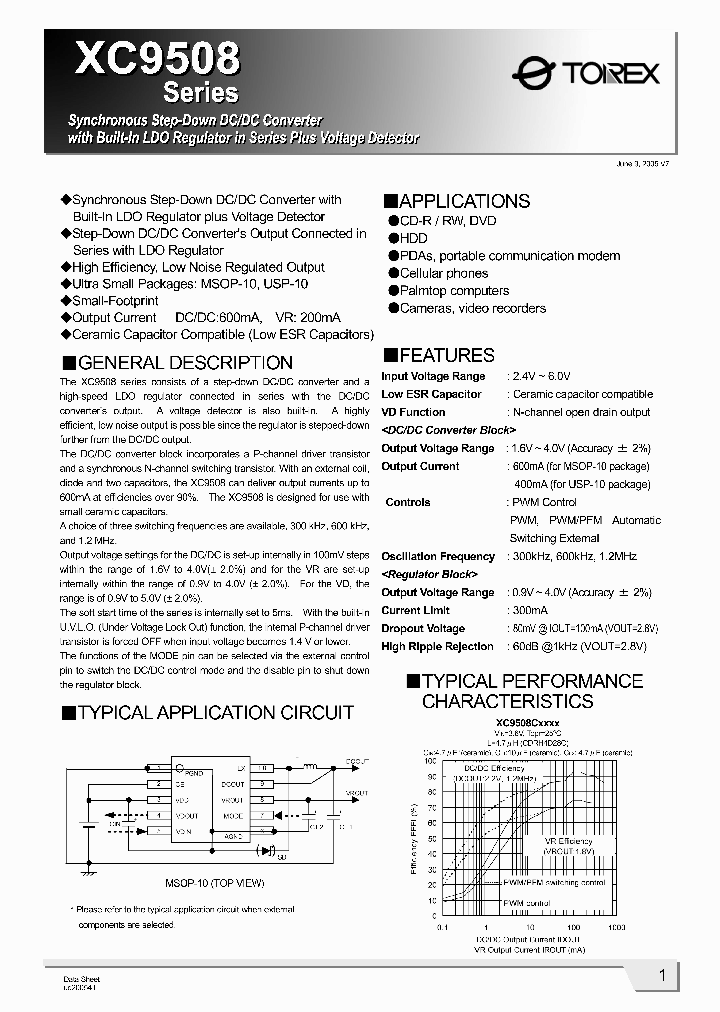 XC9508XXXCXX_1337690.PDF Datasheet