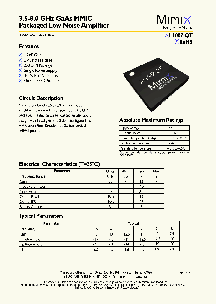 XL1007-QT-0G00_1116711.PDF Datasheet