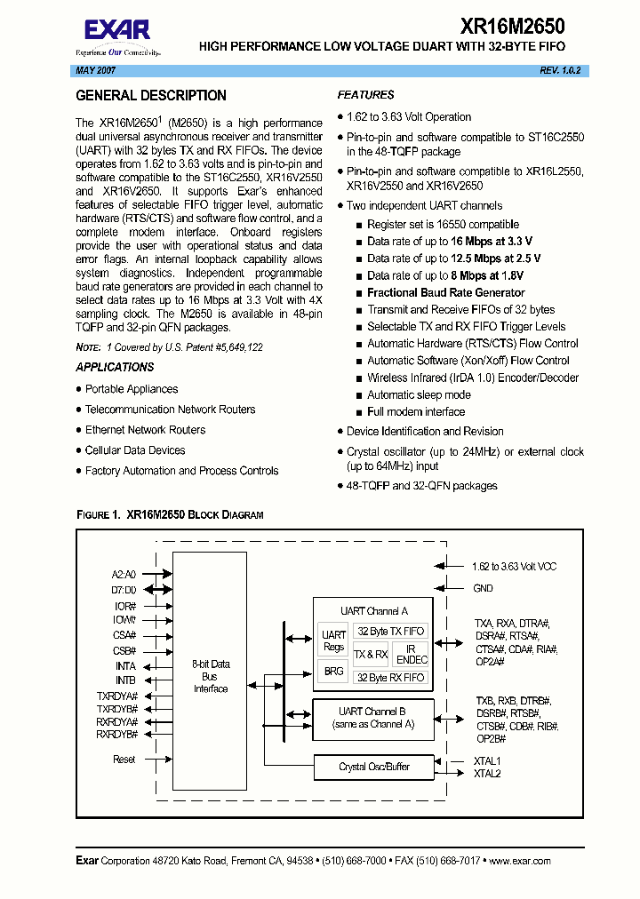 XR16M2650IM48_1338185.PDF Datasheet