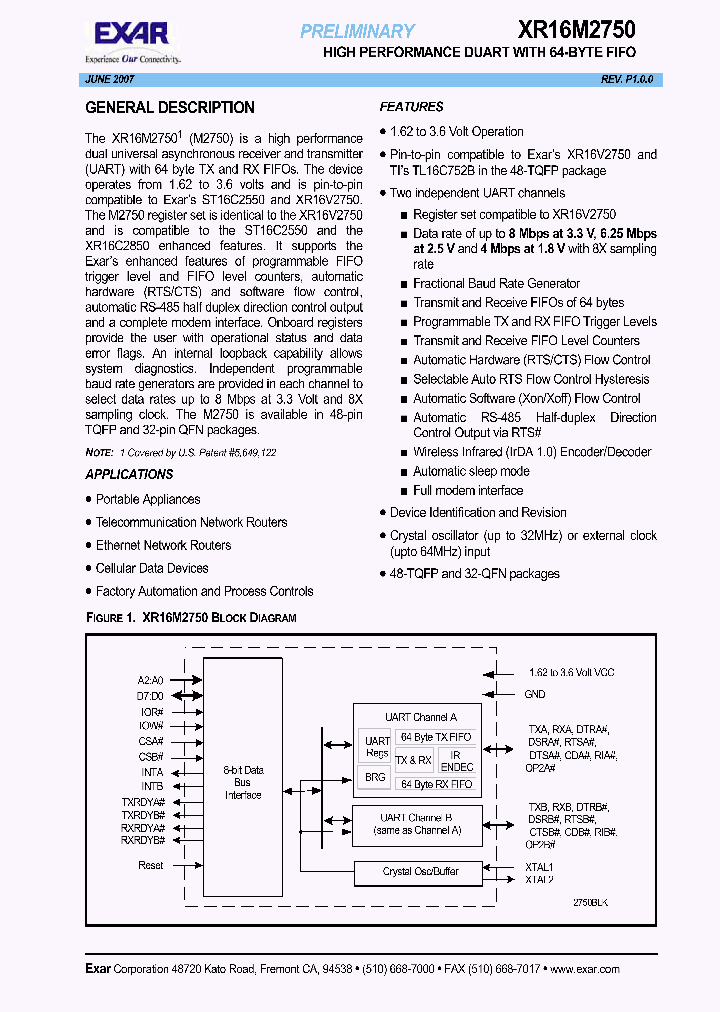 XR16M2750IM48_1338187.PDF Datasheet
