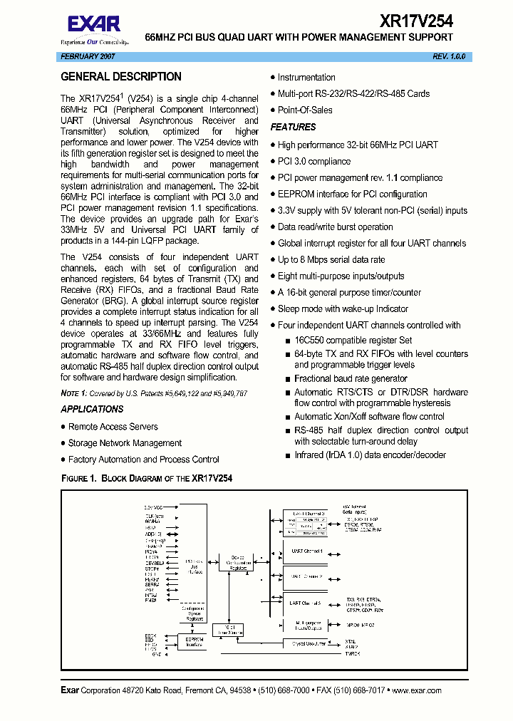 XR17V254IV_1338220.PDF Datasheet