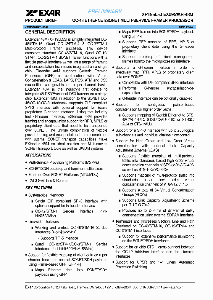 XRT95L53_1177775.PDF Datasheet