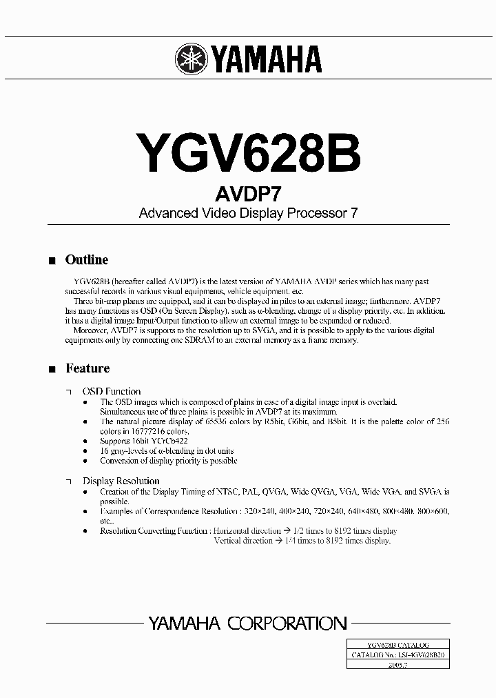 YGV628B_1137094.PDF Datasheet