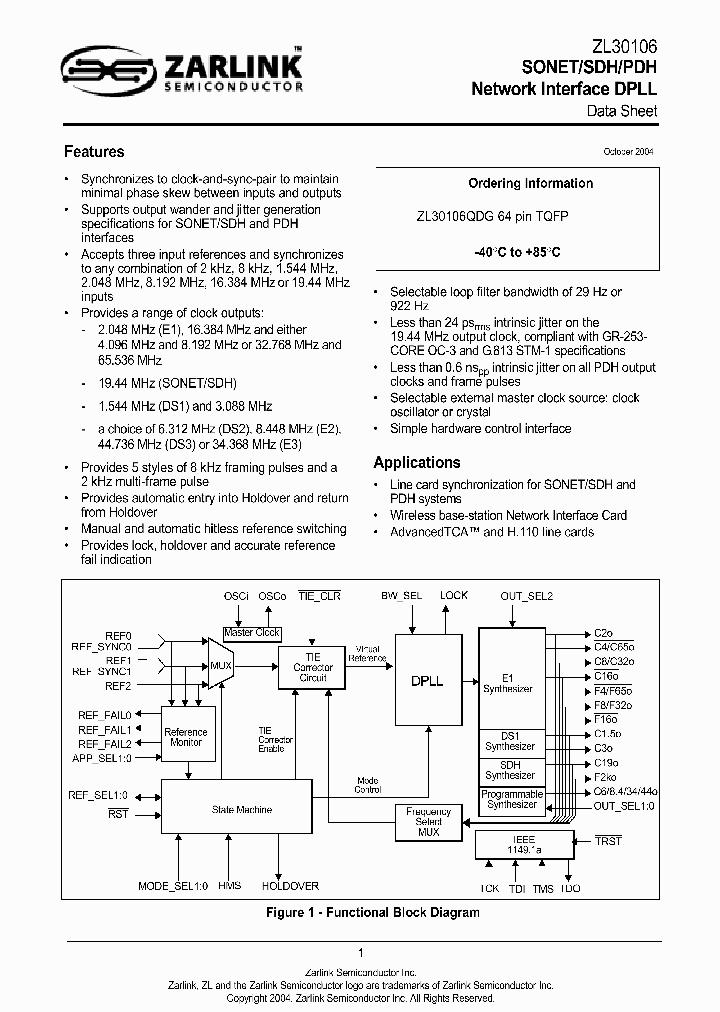 ZL30106_1062729.PDF Datasheet