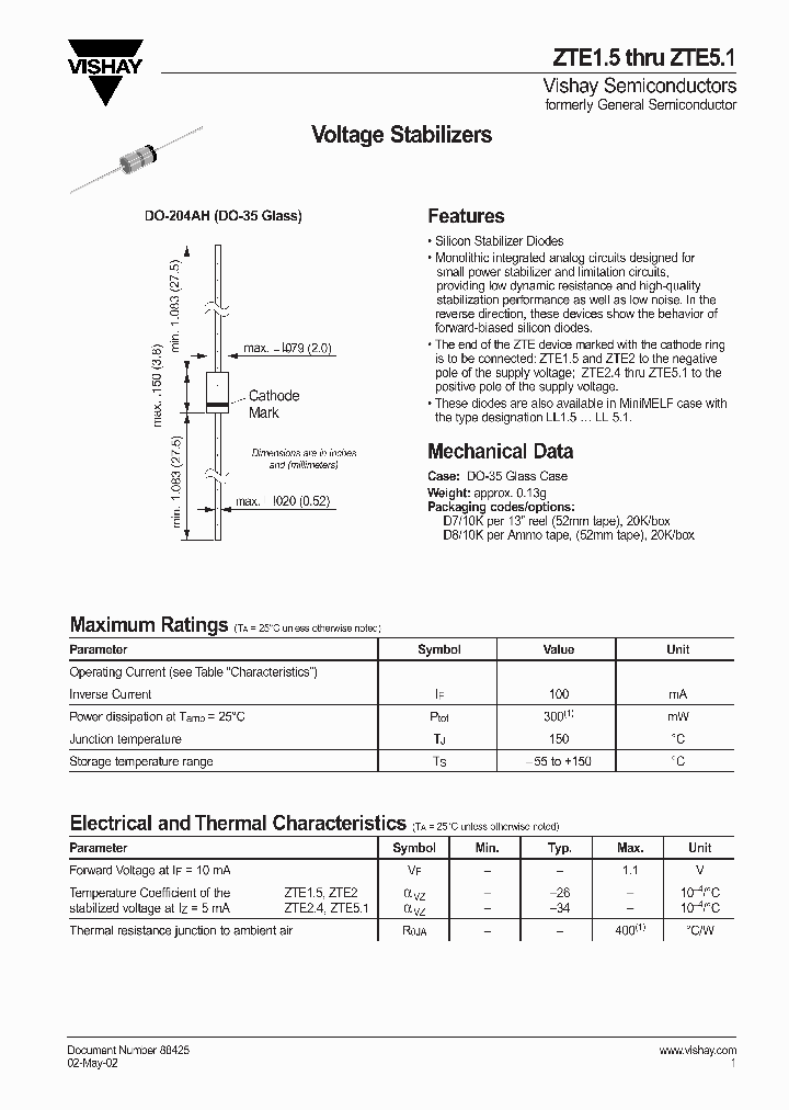 ZTE2_1133381.PDF Datasheet