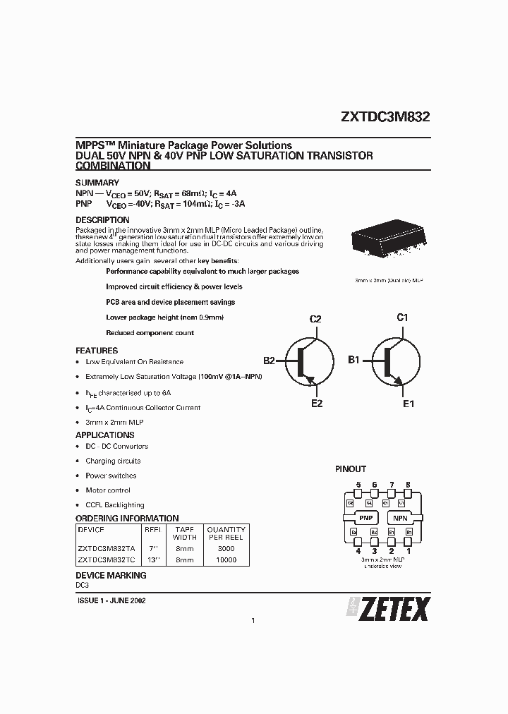 ZXTDC3M832TC_1339994.PDF Datasheet