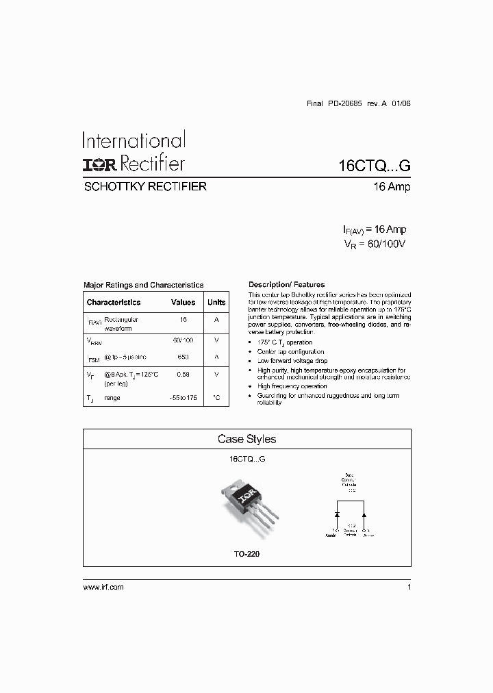 16CTQ100GPBF_4136890.PDF Datasheet