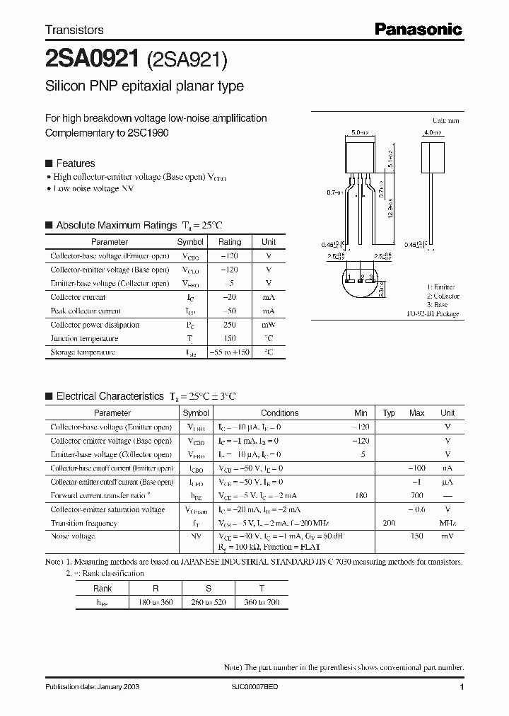 2SA0921_4099829.PDF Datasheet