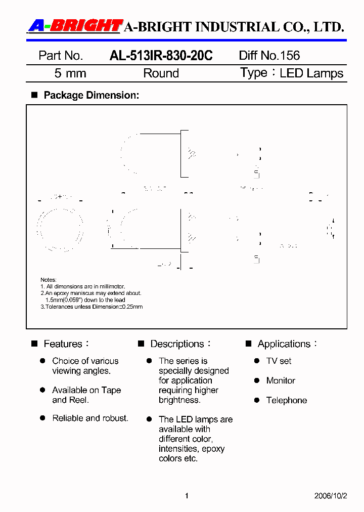 AL-513IR-830-20C_4144133.PDF Datasheet