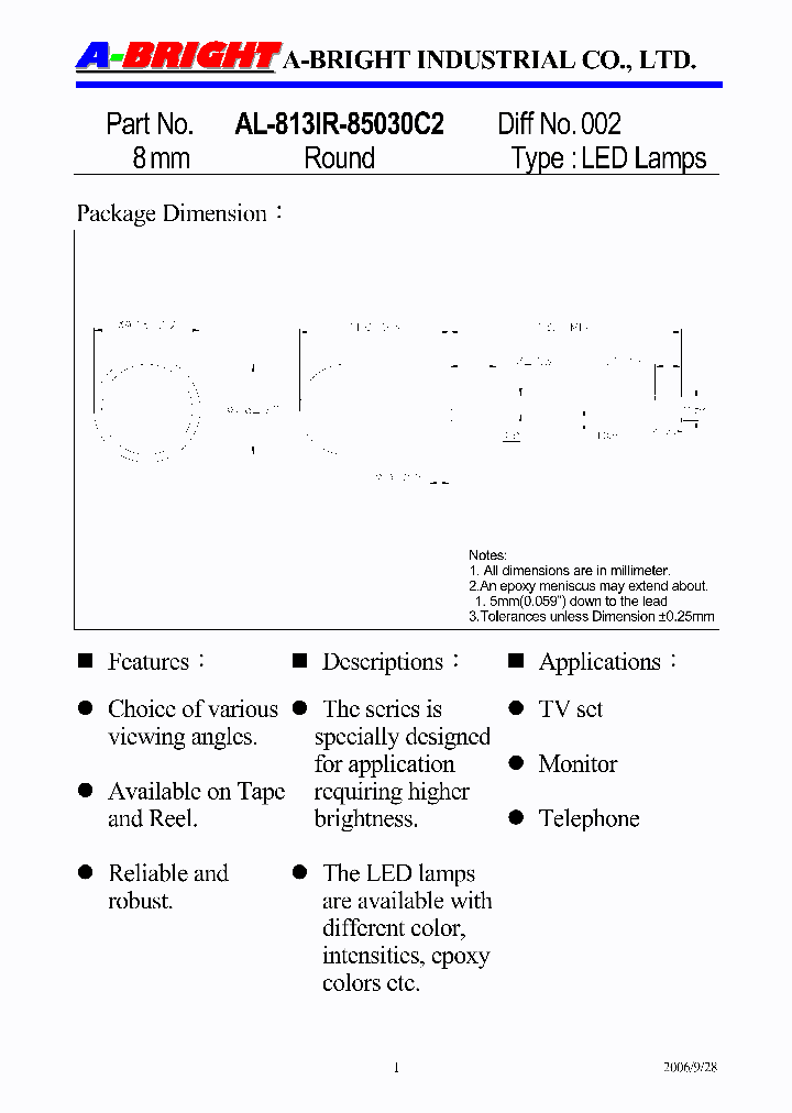 AL-813IR-85030C2_4143708.PDF Datasheet