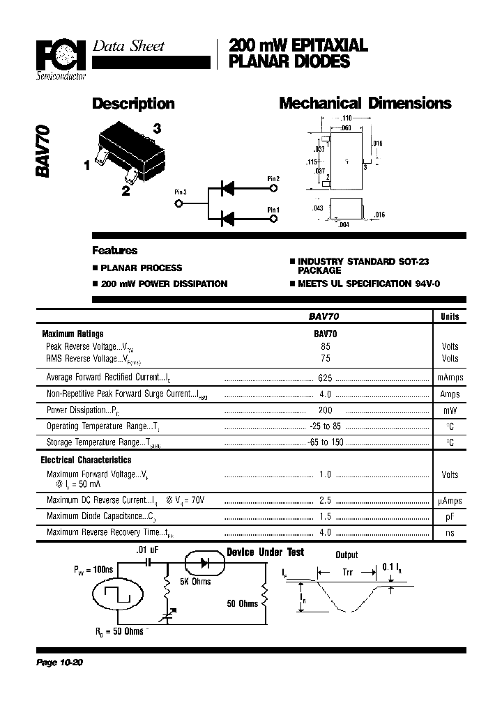 BAV70_4108557.PDF Datasheet