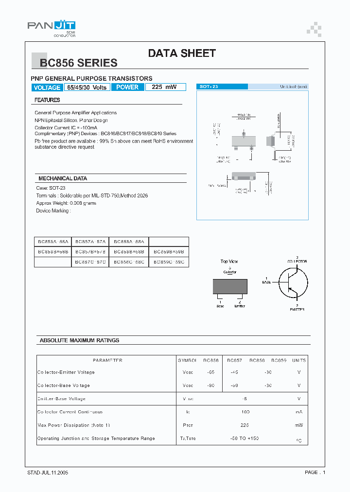 BC858A_4103085.PDF Datasheet