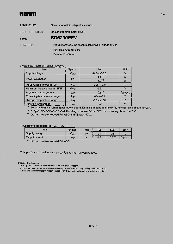 BD6290EFV_4127189.PDF Datasheet