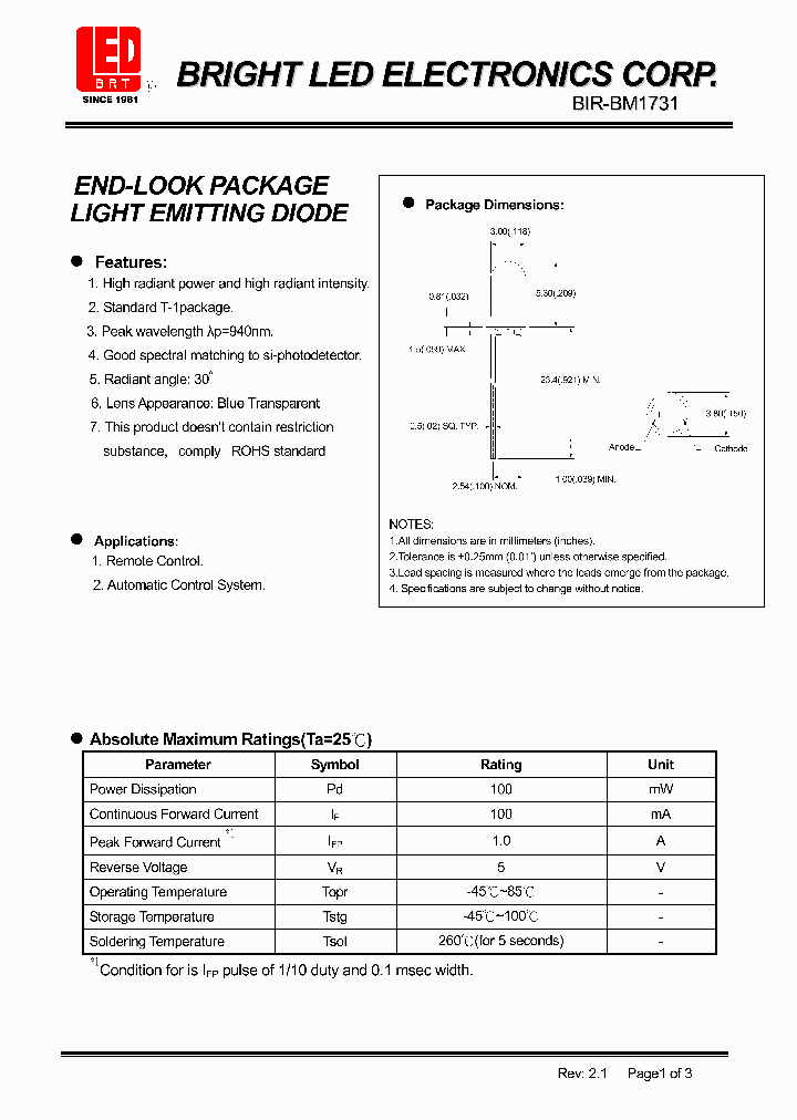 BIR-BM1731_4129032.PDF Datasheet