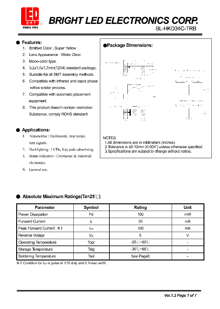 BL-HKD34C-TRB_4138126.PDF Datasheet