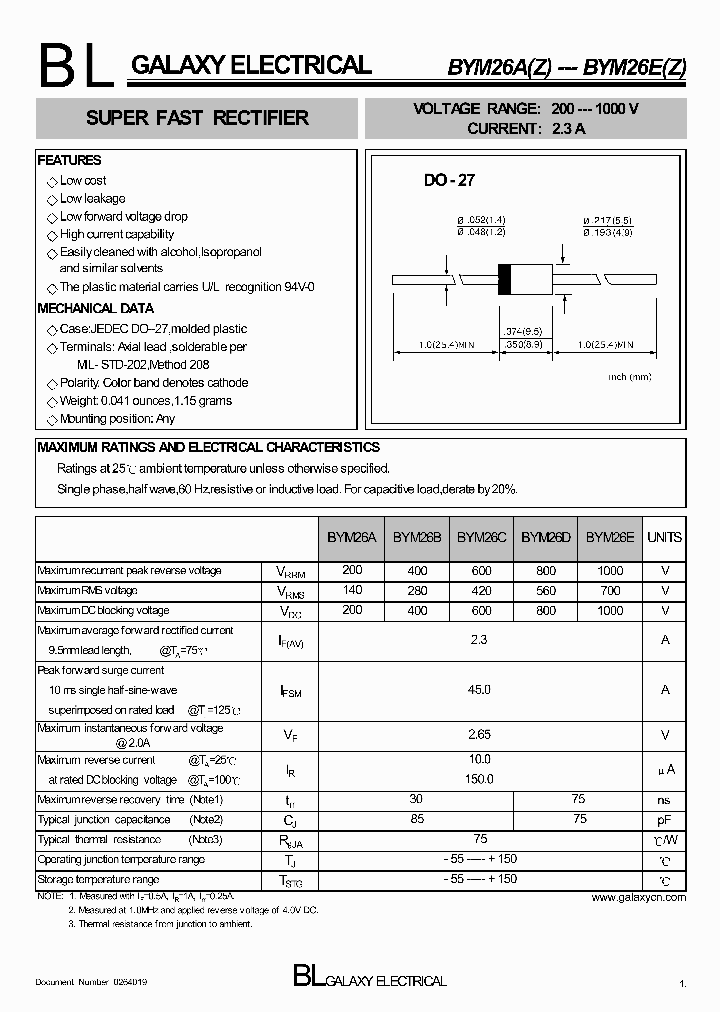 BYM26A_4156565.PDF Datasheet