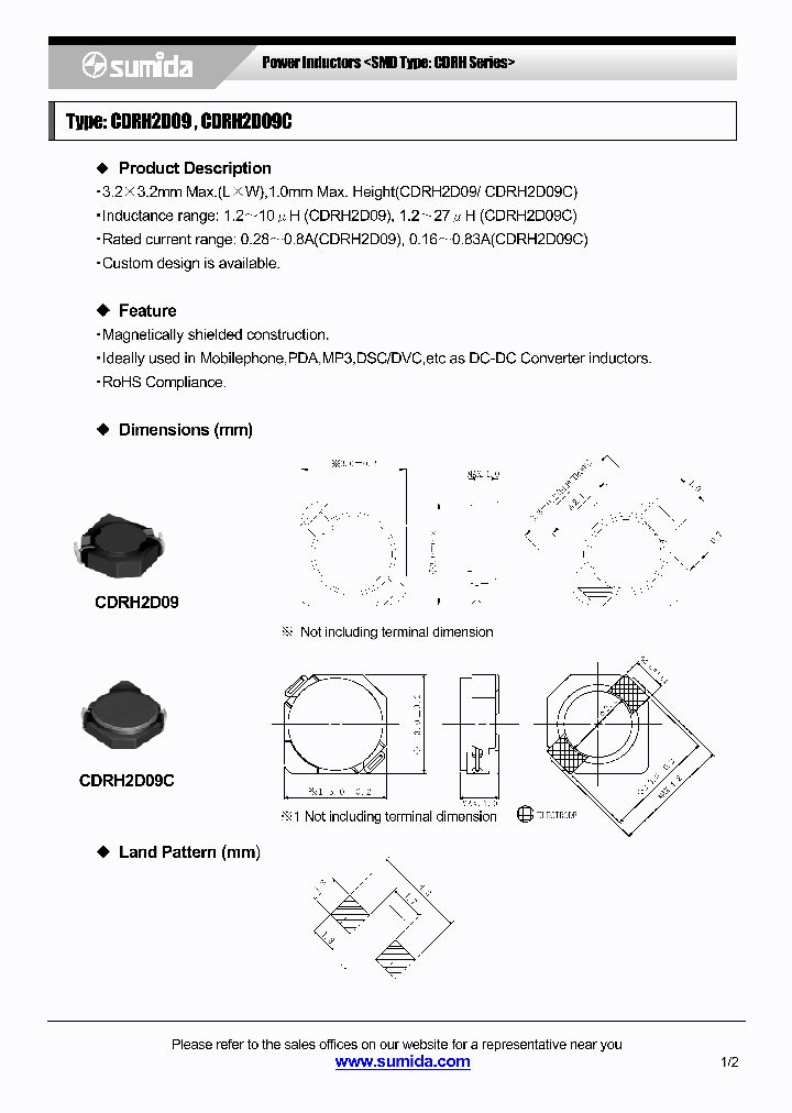 CDRH2D09NP-1R5MB_4137525.PDF Datasheet