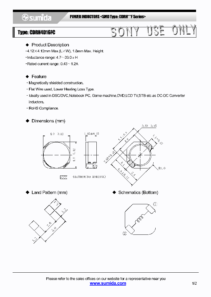 CDRH4D16FC_4137715.PDF Datasheet