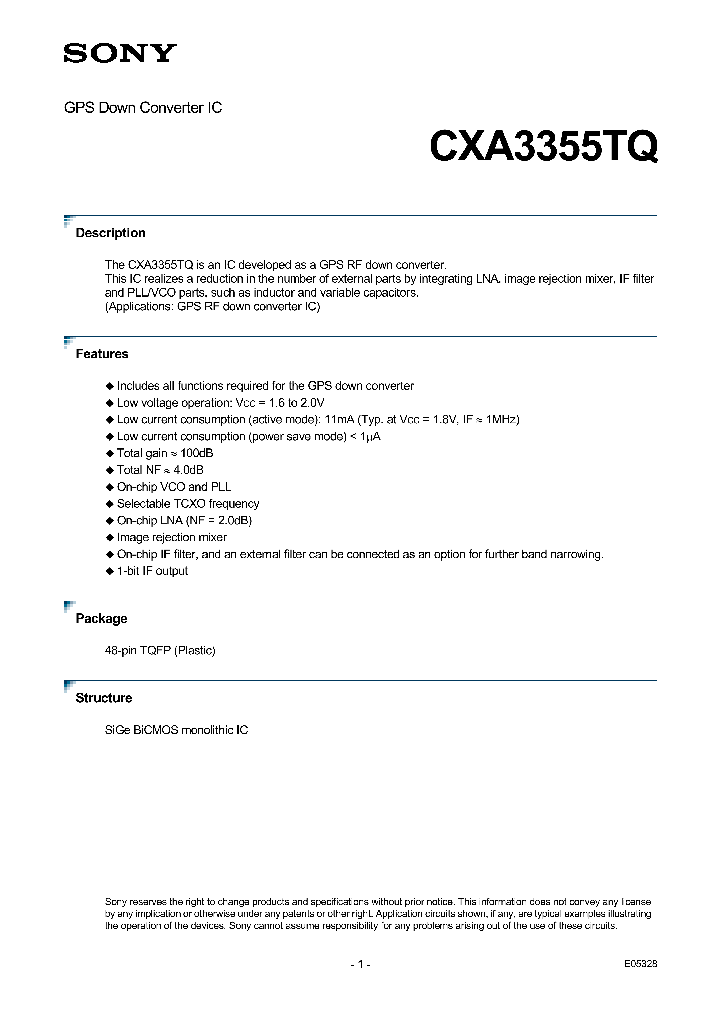 CXA3355TQ_4111609.PDF Datasheet