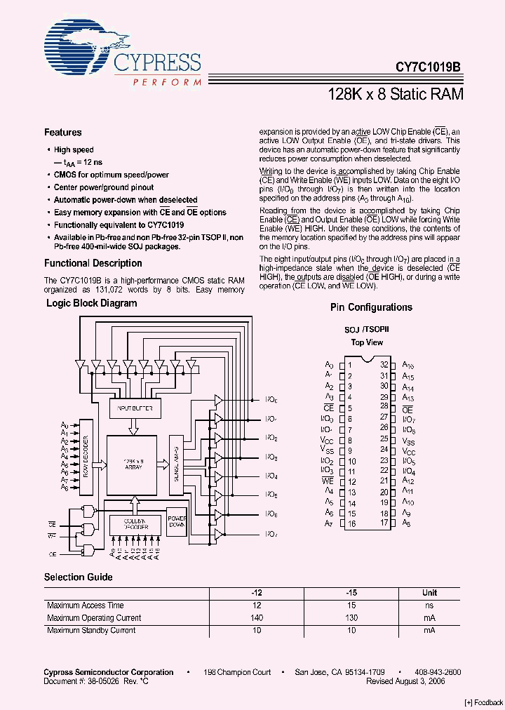 CY7C1019B-12VC_4152806.PDF Datasheet