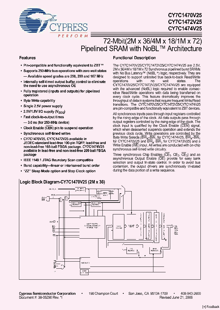 CY7C1474V25_4109126.PDF Datasheet