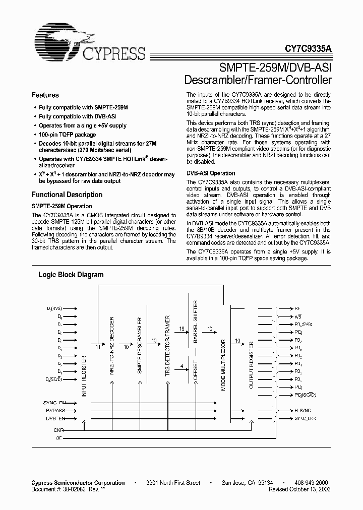 CY7C9335A_4163034.PDF Datasheet